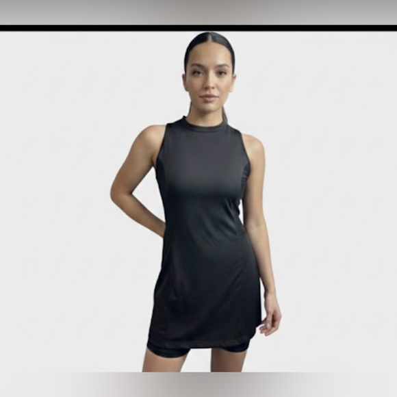 CALIA by Carrie Underwood Black Quarter-Zip Mesh Panel Tennis/Golf Dress - Picture 8 of 8
